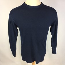Vintage Duofold Wool Blend Base Layer Thermal Undershirt Long John Blue USA