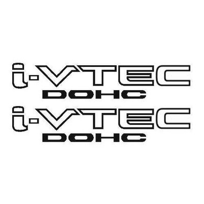 2 x VTEC DOHC Car sticker color Red Wine 12/'/' x 1.5/'/'