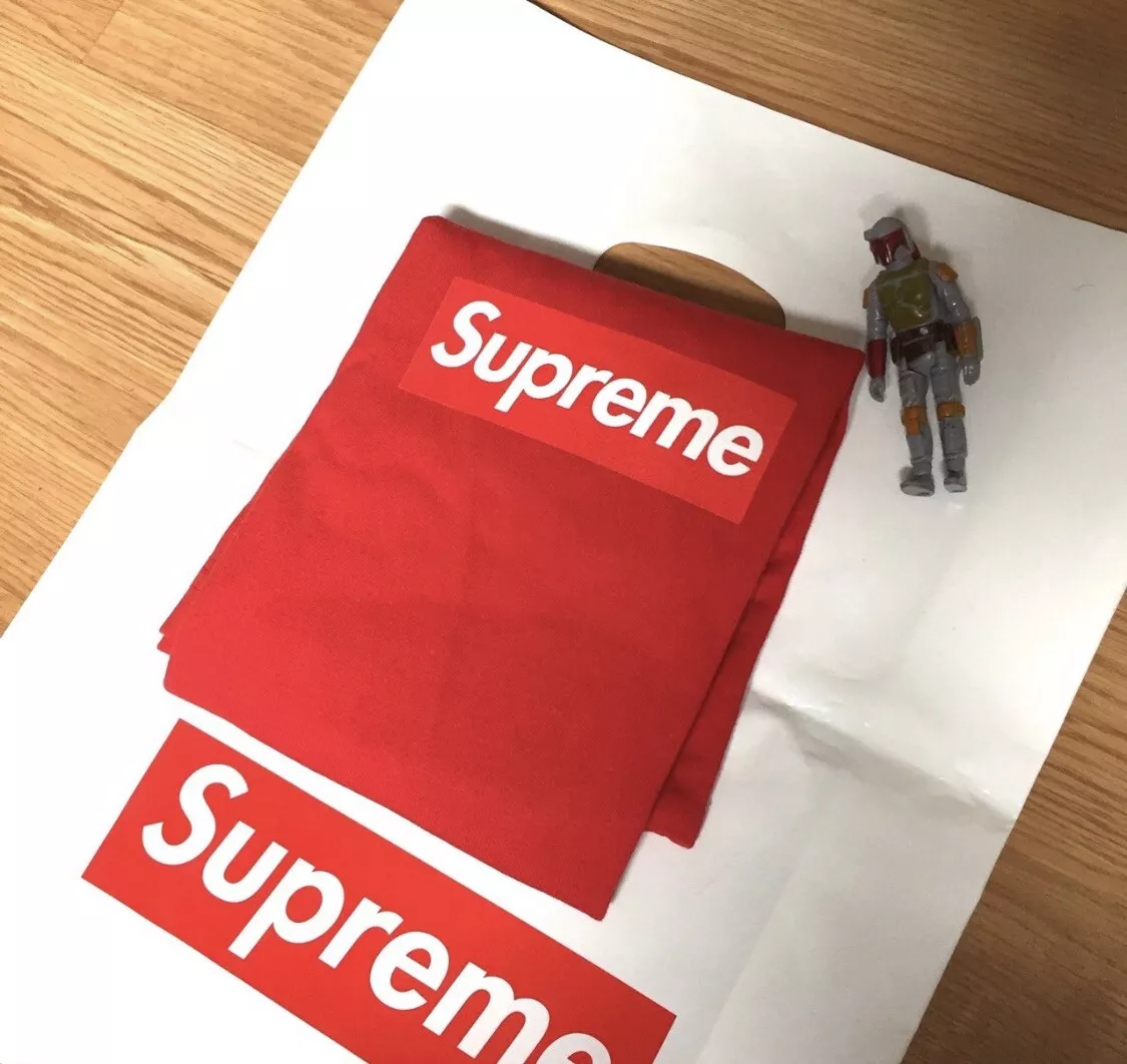 AUTHENTIC Supreme Box Logo T-Shirt, 20th Anniversary, Red, Size M, Brand New