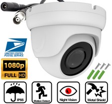 AHD TVI 1080P IR Night Vision Security Camera 3.6mm Lens CCTV Vandal Waterproof