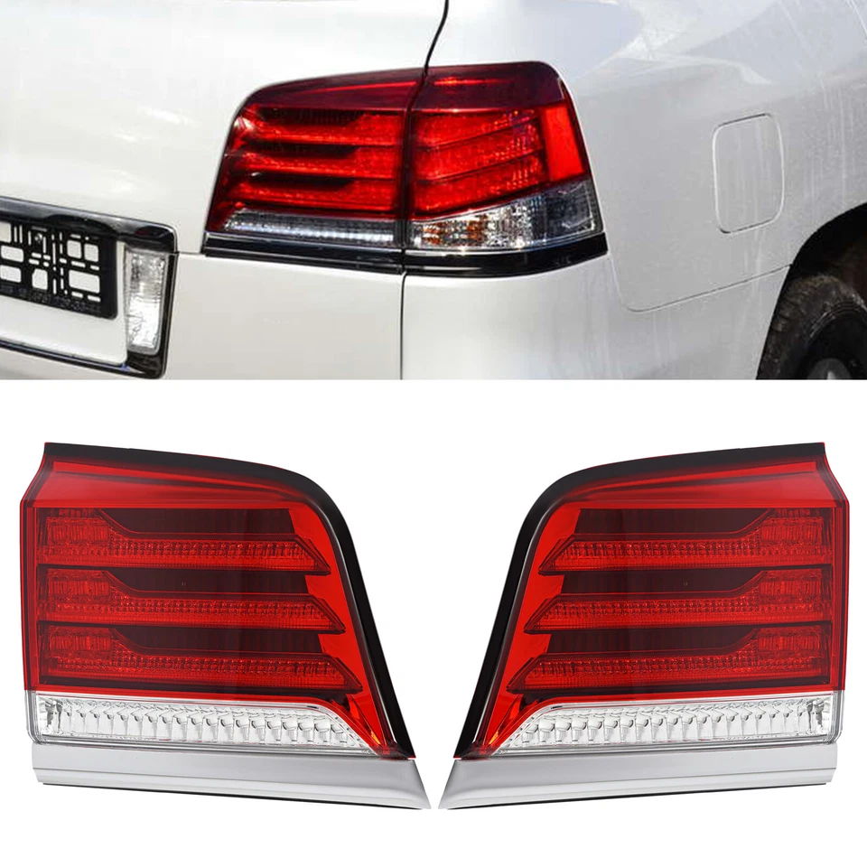 For 2012-2015 Lexus LX570 Left+Right Rear LED Tail Lights Inner Tail Lamps LH+RH - Изображение 3 из 4