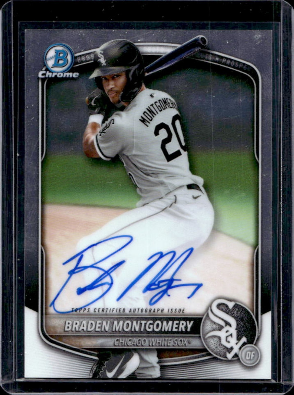 2025 Bowman Braden Montgomery Chrome Prospect Auto #CPA-BM White Sox