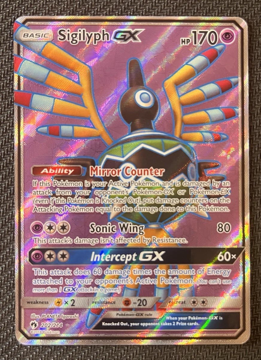 SIGILYPH GX - 202/214 [Lost Thunder] Pokemon TCG - FULL ART ULTRA RARE - NM