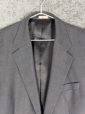 Brooks Brothers 346 Blazer Mens 41L Gray 2 Button Stretch Business Academia