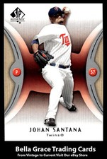 2007 Upper Deck SP Authentic Johan Santana #76 Minnesota Twins MLB Baseball