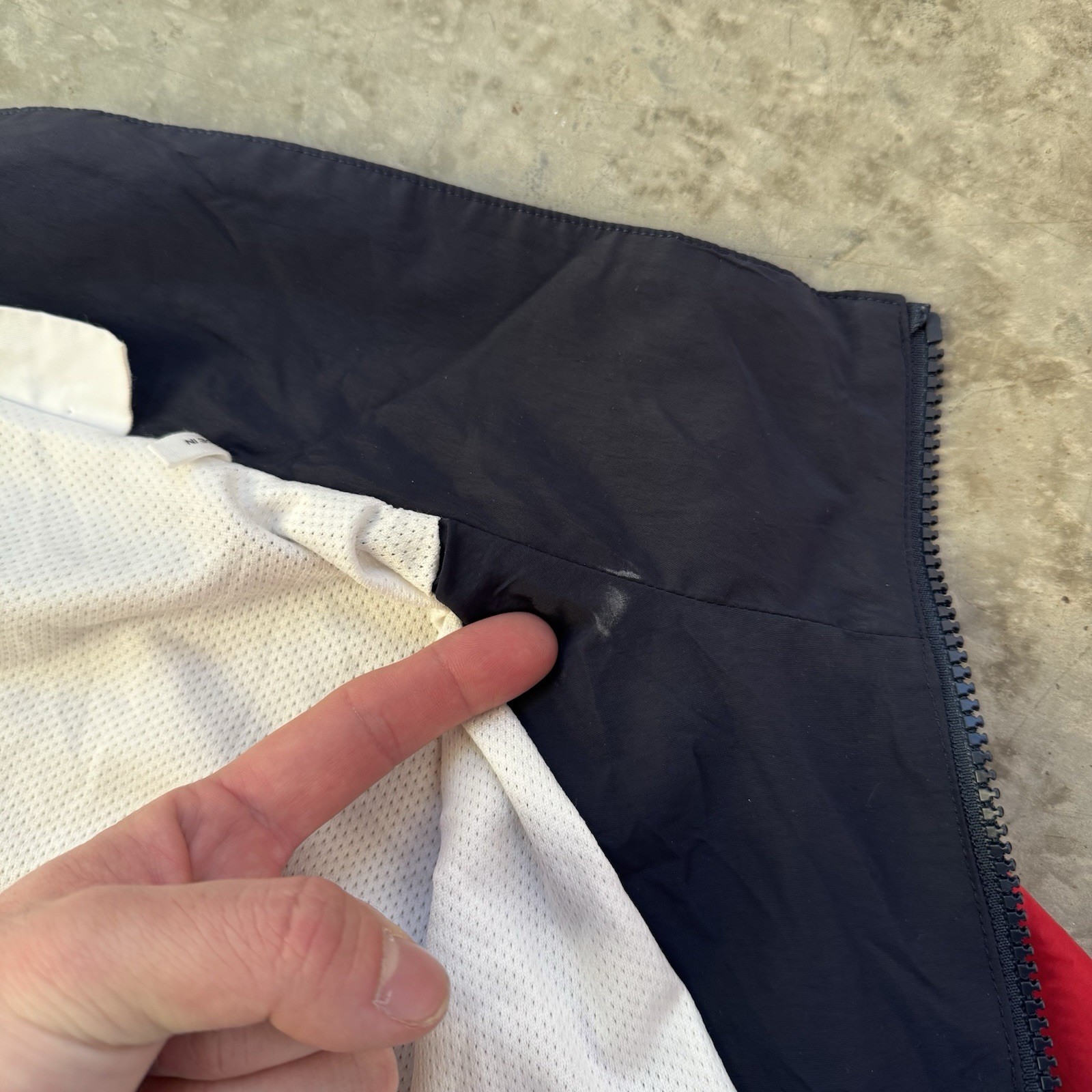 Kith Kids Color Block Track Jacket Multicolor Full Zip Nylon Youth Boys Size 12