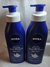 Lot of 2 Nivea Original Daily Moisture Body Lotion 16.9oz-Free Shipping