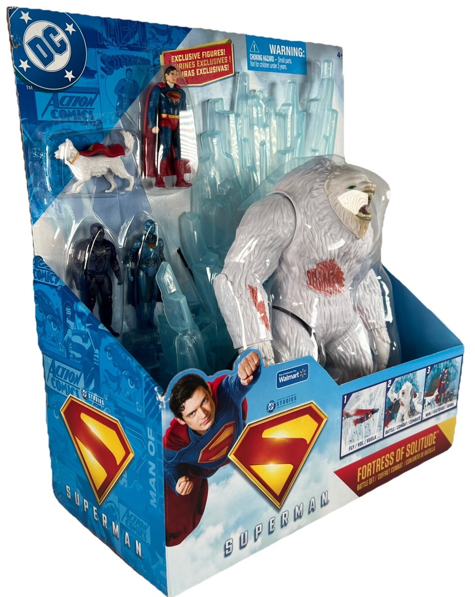 DC Comics Superman Fortress of Solitude Battle Playset Yeti Action
