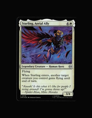 MTG: Starling, Aerial Ally #18 C Foil NM Marvel's Spider-Man