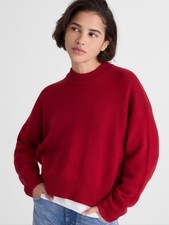 Madewell Chunky Crewneck Boxy Pullover Sweate...