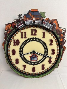 Lionel Centennial Animated Wall Clock – Train Station Design – Untested