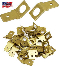 25 Pcs Quick Disconnect Connectors 1/4" Male Tab Non Insulated Solderless Discon