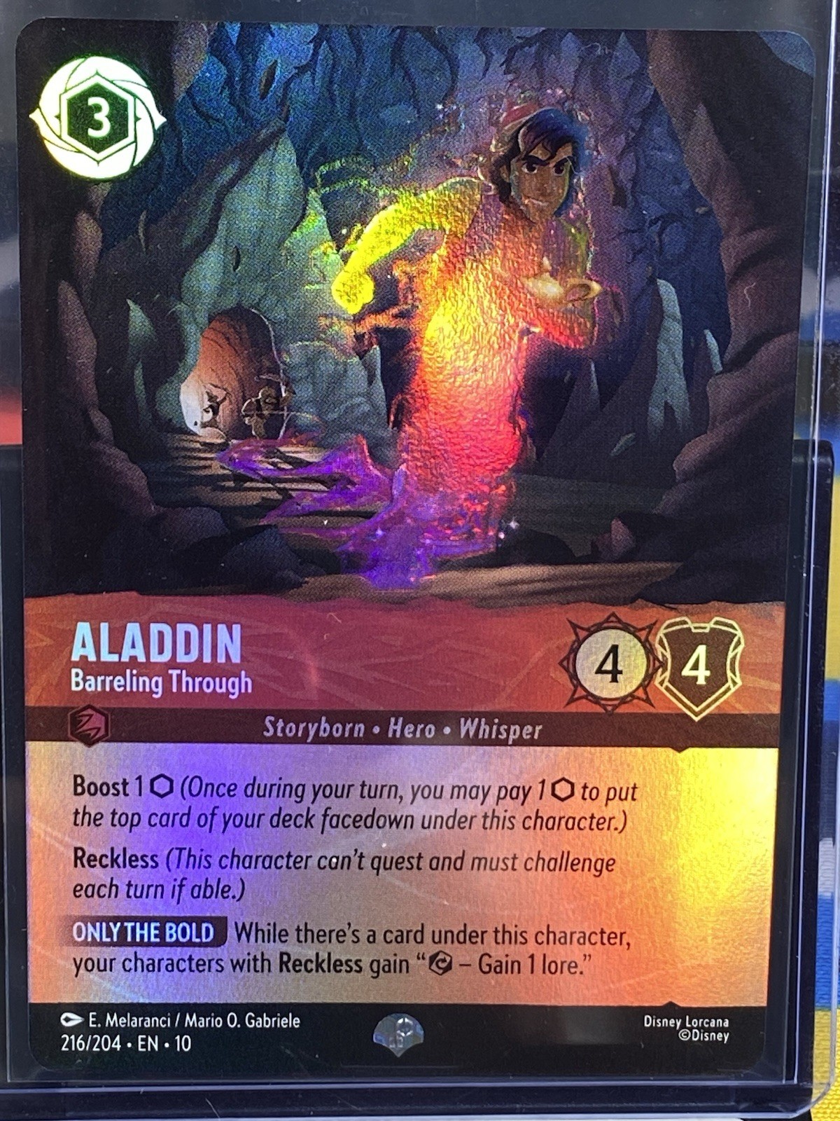 Aladdin - Barreling Through (Epic) 216/204 Whispers in the Well Holo