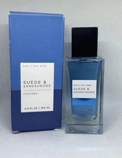 Bath & Body Works Men’s Collection Suede & Sandalwood Cologne 3.4fl oz / 100mL.