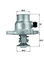 Mahle Thermostat KüHlmittel TM 11 105 FüR BMW E39 E38 7Er 5Er Touring 535 540