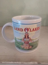 Land O' Lakes advertising ceramic coffee mug Sweet Cream Butter