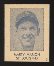 1948 R436 Blue Tint #3 Marty Marion Hand Cut - Marked