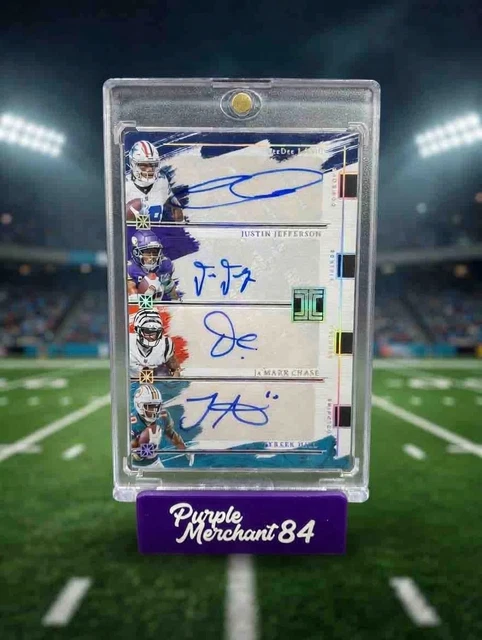 CeeDee Lamb Justin Jefferson Ja’Marr Chase Tyreek Hill Impeccable Autos # 1/5🔥