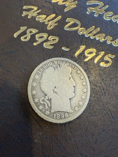 1896 P Barber Half Silver Dollar