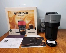 Nespresso Virtuo Pop + Dark Gray Preowned Tested Works w Original Box Paperwork