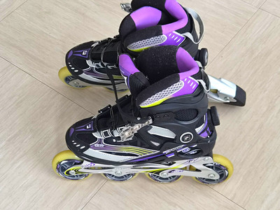FILA Primo Comp Lady Inliner Gr. 39   wie NEU! (nur 3x getragen) + Schoner-Set