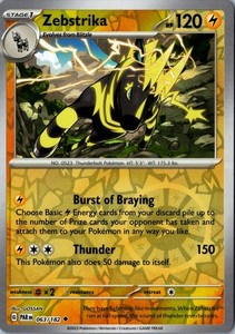 Zebstrika 063/182 Paradox Rift Reverse Holo Uncommon