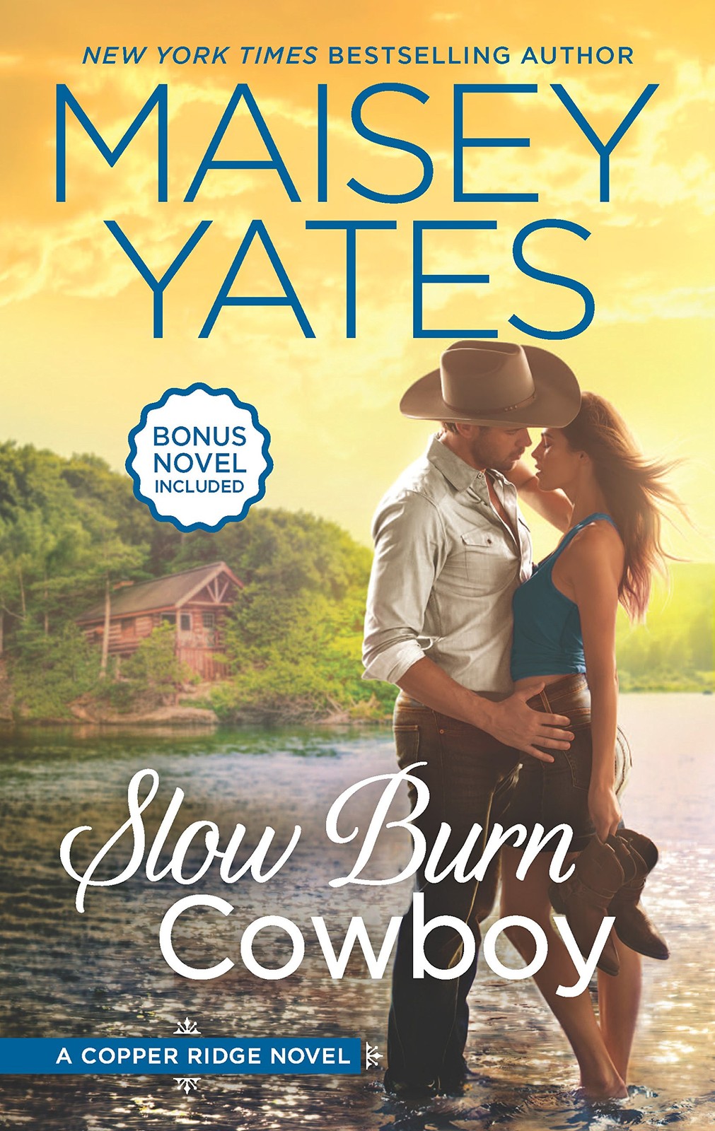 Slow Burn Cowboy: A Western Romance Novel (Copper Ridge) by Yates