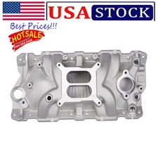 Dual Plane Front Intake Manifold Fits for Small Block Chevy SBC 262-400 1955-86