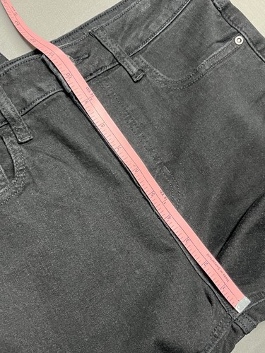 NWT Harper Heritage Denim Jeans Size 26x30 Black Skinny High Rise Raw Hem - Picture 6 of 7