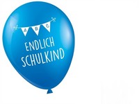 "6 Luftballons \"Endlich Schulkind\" Junge SchuleinfüHrung Einschulung Schulanfang"