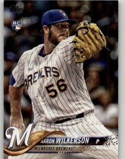 2018 Topps Aaron Wilkerson Rookie #378 RC Milwaukee Brewers
