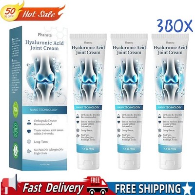 3 X Hyaluronic Acid Joint Pain Relief Cream Body Joint Arthroheal Pain Relie f