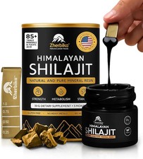 Pure Shilajit Resin Himalayan 300mg Ultra Gold Grade 75 Fulvic Acid 85 Mineral