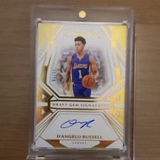 FLAWLESS DRAFT GEM SIGNATURES D'ANGELO RUSSELL LOS ANGELES LAKERS 03/10