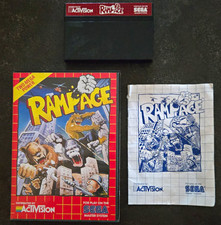 SEGA Rampage Cartridge for Sega Master System w/ Box & Manual