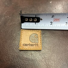    CARHARTT Rugged Patch Tag Tags Patches 1.25" Stitch On Logo Patch Brown   