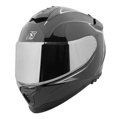 SPEED & STRENGTH SS1660 CRUISE MISSILE FULL FACE HELMET LARGE GLOSS SILVER