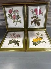 Rosa Eglanteria Redoute 1982 Aspelin Art Galleries Flower Print Set Of 4 10”X12”