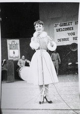 Debbie Reynolds Entertains the 21st Gimlet Regiment in 1955 Korea the USO Tour