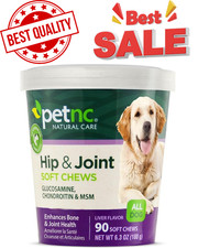 90 Chews Dog Hip and Joint Support Glucosamine Chondroitin MSM Supplement USA