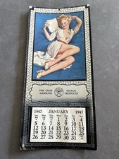 Texaco Products 1947 Pinup Girl Calendar Fire Chief Gas Gil Elvgren Complete NR!