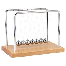 Smilesorg Newton's Cradle Balance Balls Fascinating Physics Gadget 7 Beads