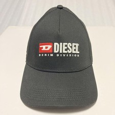 Gorra de béisbol Diesel para hombre Try only negra correa ajustable casi sin usar lujo