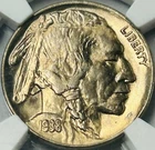 1938 D/D Buffalo Nickel NGC MS65 Nicely Toned