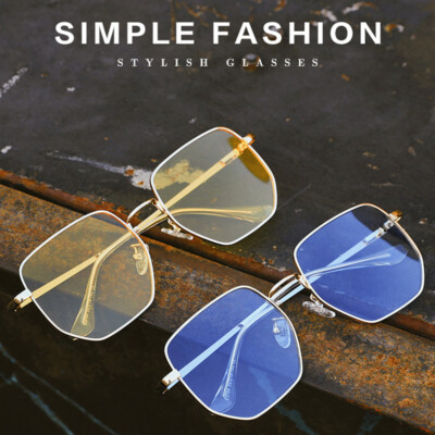 Retro metal shades designer sunglasses Retro Polygonal Sunglasses – Luxury Designer Shades  main image 2