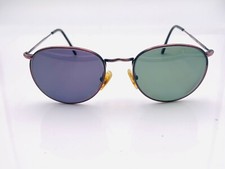 Vintage Alexander Julian Colours 103 Pink Metal Oval Sunglasses FRAMES ONLY