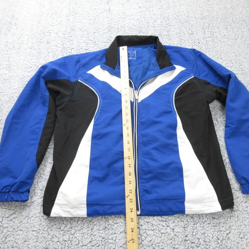 Three Hearts Womens Wind Breaker Jacket Blue & Black Full Zip Size Large - Picture 3 of 7