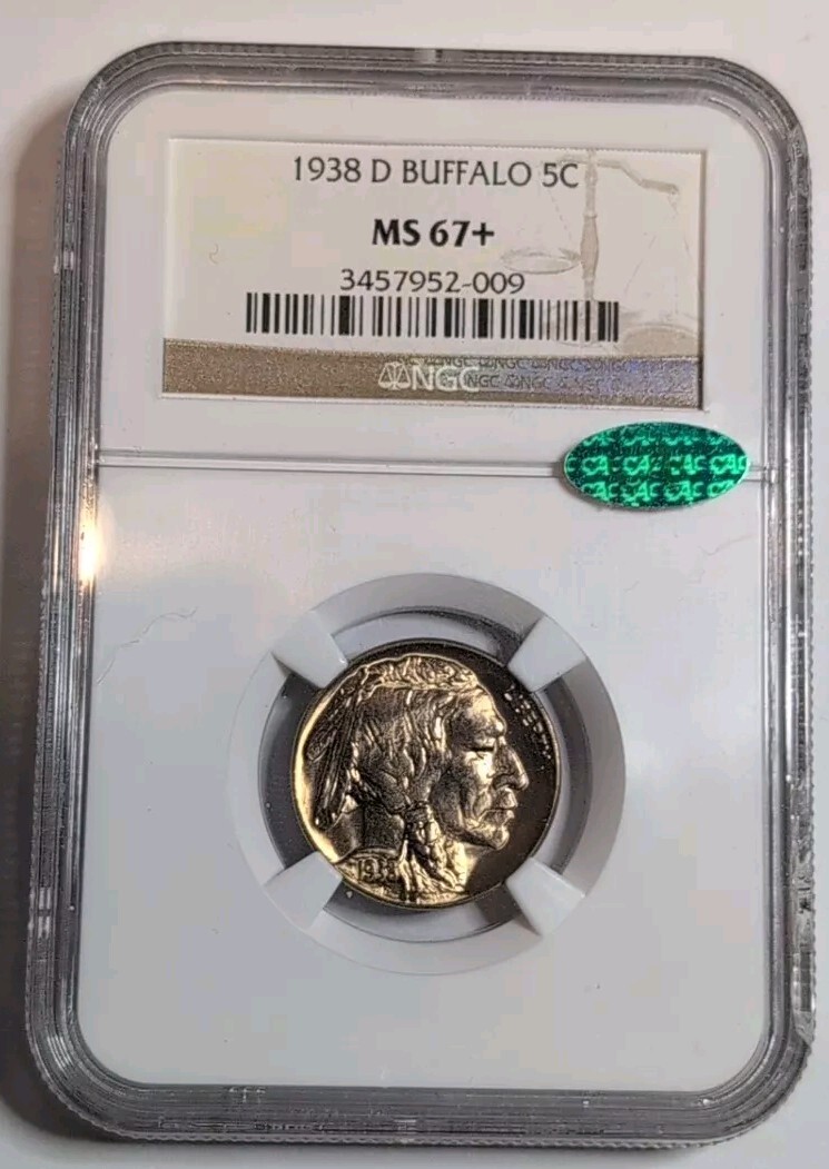 1938 D Buffalo Nickel 5c NGC MS 67+ CAC | eBay