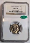 1938 D Buffalo Nickel 5c NGC MS 67+ CAC