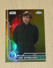 2023 Topps Star Wars Chrome GOLD Refractor base card Luke Skywalker 12/50